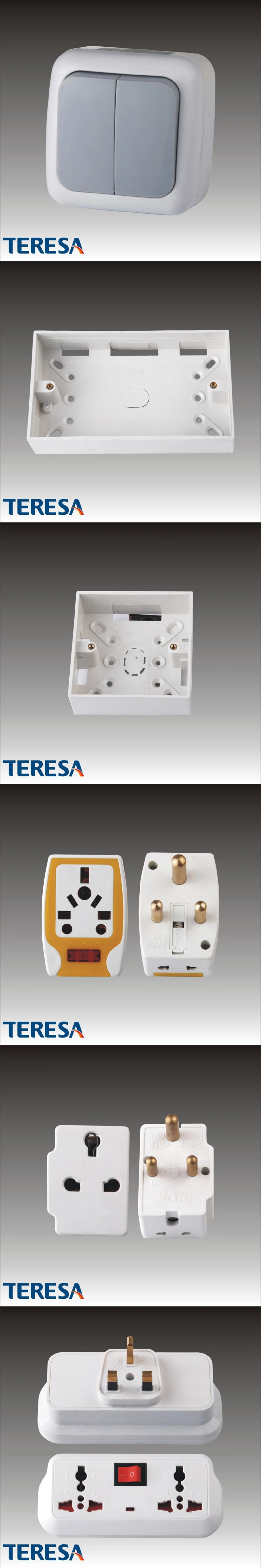Teresa Customized Switch Surface Mounting Wall Socket Cover Cable Trunking Knockout Box