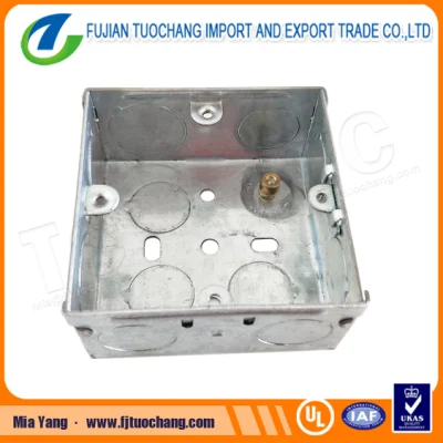 BS4568 Metal Switch and Socket Box Gi Conduit Box